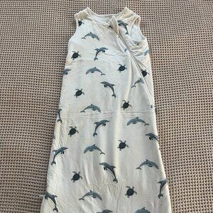 KYTE Baby Sleepsack, Size Small - with sea turtles and dolphins